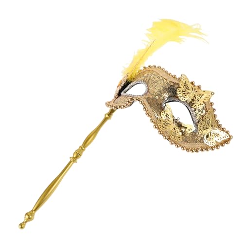 LIFKOME Faszinierende Karnevalsmaske mit Schmetterling und Pailletten Handgehaltene Party Maske für Frauen für Maskeraden und Kostümpartys Stilvolles Accessoire für Karneval LIFKOME Faszinierende Karnevalsmaske mit Schmetterling und Pailletten Handgehaltene Party Maske für Frauen für Maskeraden und Kostümpartys Stilvolles Accessoire für Karneval von LIFKOME