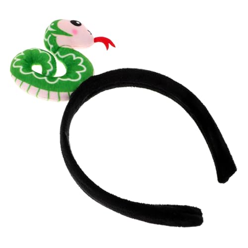 LIFKOME Festliches Schlangen haarband für Damen Leichtes Cartoon stirnband für Neujahrspartys Komfortabler Sitz Langlebiges Schlangen kostümzubehör für Mädchen und Erwachsene von LIFKOME