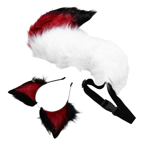 LIFKOME Fuchsohren Haarreif und Flauschiges Cosplay Zubehör mit Realistischem Design Bequemes Tierkostüm Accessoire für Halloween Kostüm Maskenpartys von LIFKOME