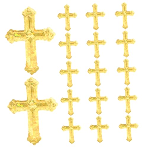 LIFKOME Glitzernde Kreuz-konfetti Gold Schimmernde Streudeko aus Kunststoff Fadebeständig Leicht zu Streuen für Religiöse Feiern Taufen Hochzeiten Babypartys und Festliche Anlässe von LIFKOME