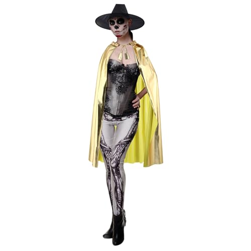 LIFKOME Goldener Umhang Für Erwachsene Langer Party Cloak Für Halloween Cosplay Und Kostümpartys Ideal Für Vampir Und Andere Kostüme LIFKOME Goldener Umhang Für Erwachsene Langer Party Cloak Für Halloween Cosplay Und Kostümpartys Ideal Für Vampir Und Andere Kostüme von LIFKOME
