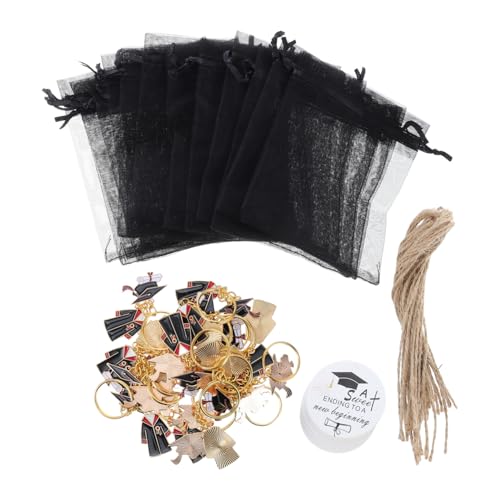 LIFKOME Graduation Party Favors mit Mini abschlussmützen schlüsselanhängern Organza geschenktüten und Anhängern Abschlussfeier dekoration für Kindergarten Hochschule LIFKOME Graduation Party Favors mit Mini abschlussmützen schlüsselanhängern Organza geschenktüten und Anhängern Abschlussfeier dekoration für Kindergarten Hochschule von LIFKOME