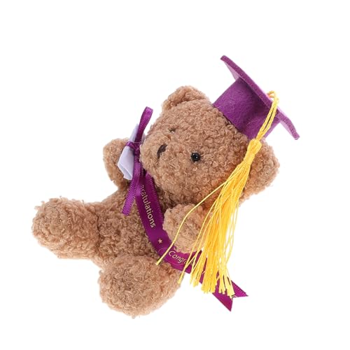 LIFKOME Graduation Plüschbär mit Doktorhut Abschlussgeschenk Kuscheltier Flauschig und Niedlich als Deko und Andenken für Abi Bachelor Abschlussfeier und Gratulation von LIFKOME