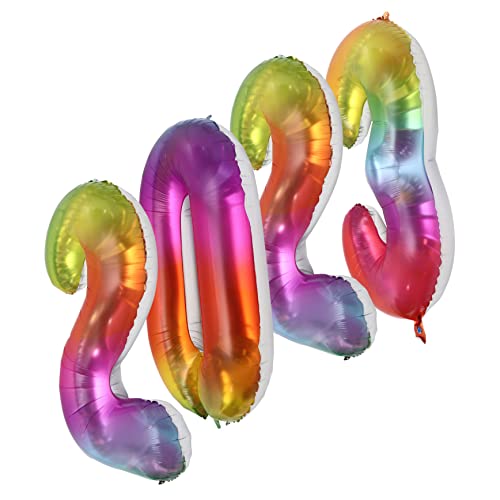 LIFKOME Großer Folienballon Zahlen Selbstabdichtend Luftdicht Farbige Jelly Vielseitig für Neujahr Geburtstagsdeko Babyparty Fenster und Wanddekoration LIFKOME Großer Folienballon Zahlen Selbstabdichtend Luftdicht Farbige Jelly Vielseitig für Neujahr Geburtstagsdeko Babyparty Fenster und Wanddekoration von LIFKOME