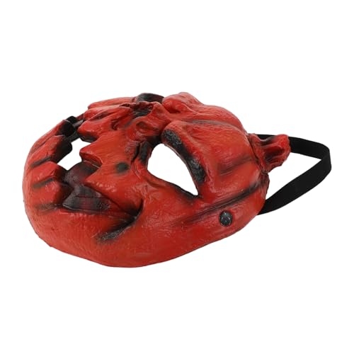 LIFKOME Gruselige Halloween Kürbismaske für Erwachsene Atmungsaktive Terrifier Gesichtsmaske mit Angenehmem Sitz Einfache Handhabung und Klare Sicht für Partys Festivals und Maskenbälle von LIFKOME
