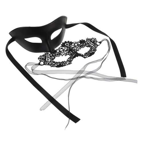 LIFKOME Halbgesichts Venezianische Spitzenmasken für Ergonomisch Geformt Schwarze Masquerade Ball Party Masken Vielseitige Kostüm Accessoires für Halloween und Karneval LIFKOME Halbgesichts Venezianische Spitzenmasken für Ergonomisch Geformt Schwarze Masquerade Ball Party Masken Vielseitige Kostüm Accessoires für Halloween und Karneval von LIFKOME