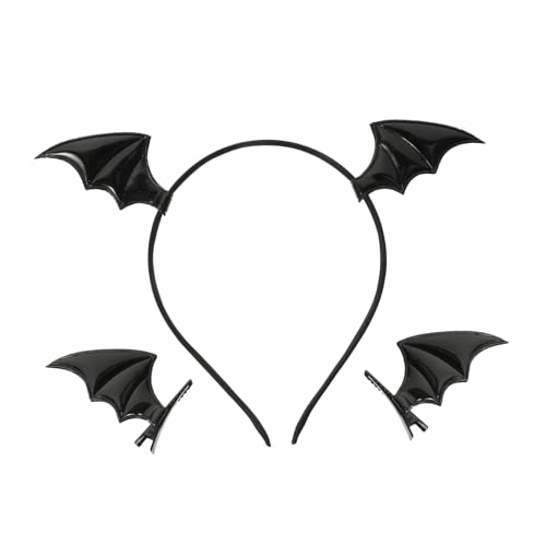 LIFKOME Halloween Fledermaus Stirnband Teiligem Haarclip Flexibel für Erwachsene und Party Cosplay-haar-accessoire für Bühnenauftritte und Kostüme LIFKOME Halloween Fledermaus Stirnband Teiligem Haarclip Flexibel für Erwachsene und Party Cosplay-haar-accessoire für Bühnenauftritte und Kostüme von LIFKOME