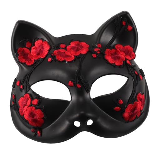LIFKOME Halloween Fuchsgesicht Halbmaske aus Leichtem Kunststoff Offene Tieraugen Maske für Damen Wiederverwendbar für Karneval Cosplay Maskenball und Halloween Party LIFKOME Halloween Fuchsgesicht Halbmaske aus Leichtem Kunststoff Offene Tieraugen Maske für Damen Wiederverwendbar für Karneval Cosplay Maskenball und Halloween Party von LIFKOME