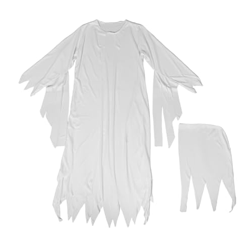 LIFKOME Halloween Geisterkostüm für Damen Weißes Gespensterkleid mit Hut für Cosplay und Partys Einzigartiges Design für Unvergessliche Halloween Events LIFKOME Halloween Geisterkostüm für Damen Weißes Gespensterkleid mit Hut für Cosplay und Partys Einzigartiges Design für Unvergessliche Halloween Events von LIFKOME