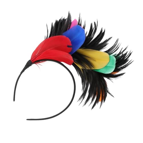 LIFKOME Halloween Haarreif mit Federn Leichter Fascinator Stirnband für Party Masquerade Kostüm Haarreif Schwarzer Haarschmuck für Damen und Halloween Accessoire von LIFKOME