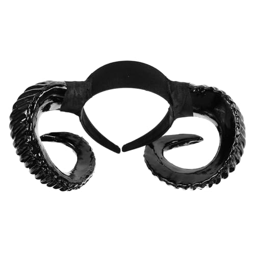 LIFKOME Halloween Haarreif mit Schwarzem Schafshorn Weiches Einstellbares Stirnband für Halloween und Kostümpartys Cosplay Accessoire Langlebig und Wiederverwendbar Geeignet für Fotos und LIFKOME Halloween Haarreif mit Schwarzem Schafshorn Weiches Einstellbares Stirnband für Halloween und Kostümpartys Cosplay Accessoire Langlebig und Wiederverwendbar Geeignet für Fotos und von LIFKOME