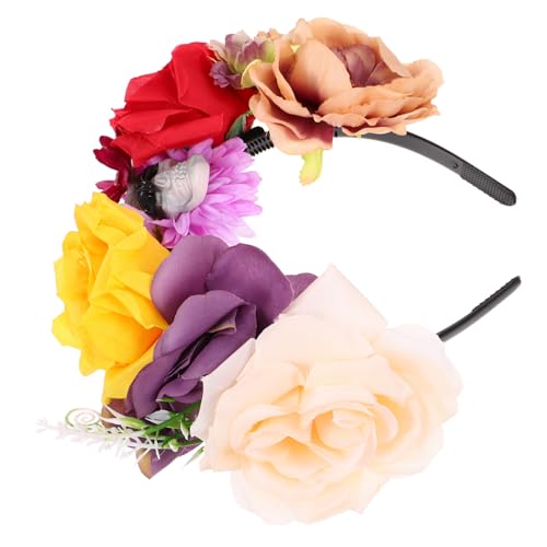 LIFKOME Halloween Haarschmuck Schädel Haarreif mit Bunten Rosen Dekoratives Party-haarband für Frauen Rutschfeste Halloween-kostüm Accessoires Festlicher Haarschmuck für Fotos und Cosplay LIFKOME Halloween Haarschmuck Schädel Haarreif mit Bunten Rosen Dekoratives Party-haarband für Frauen Rutschfeste Halloween-kostüm Accessoires Festlicher Haarschmuck für Fotos und Cosplay von LIFKOME