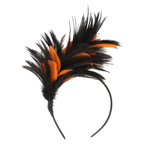 LIFKOME Halloween Haarschmuck Stirnband Damen Kostüm Accessoire für Party Hochzeit Ball Einzigartig Schwarzoranges Masquerade Headwear LIFKOME Halloween Haarschmuck Stirnband Damen Kostüm Accessoire für Party Hochzeit Ball Einzigartig Schwarzoranges Masquerade Headwear von LIFKOME
