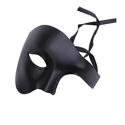 LIFKOME einäugige Maske halloween masken halloweenmaske Ballmaske Cosplay-Masken Phantom der Opernmaske Halloween Halbgesichtsmaske Maskerade-Maske Mann bilden Venedig Augenbinde Fräulein von LIFKOME