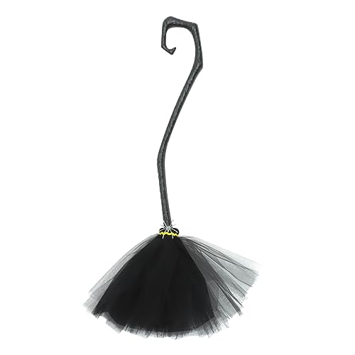 LIFKOME Halloween Hexenbesen Dekorativer Abnehmbarer Hexenbesen für Erwachsene und Jugendliche Leichter Glatter Griff für Halloween Party Cosplay Innen und Außendekoration von LIFKOME