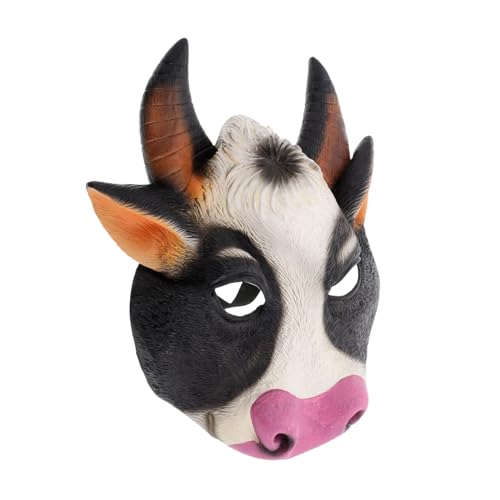 LIFKOME Tiermaske Entzückende Kuhmaske Für Erwachsene Halloween- Gruseliges Rollenspiel LIFKOME Tiermaske Entzückende Kuhmaske Für Erwachsene Halloween- Gruseliges Rollenspiel von LIFKOME