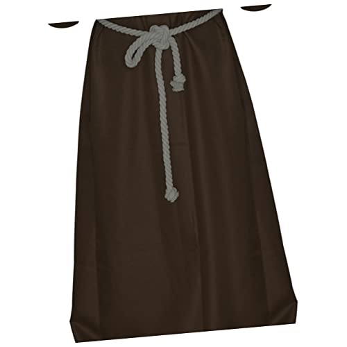 LIFKOME Halloween Mönchskostüm Mönchsuniform für Cosplay Zaubereruniform Set Mittelalterliches Mönchskleid Größe Xl Kaffeefarbe LIFKOME Halloween Mönchskostüm Mönchsuniform für Cosplay Zaubereruniform Set Mittelalterliches Mönchskleid Größe Xl Kaffeefarbe von LIFKOME