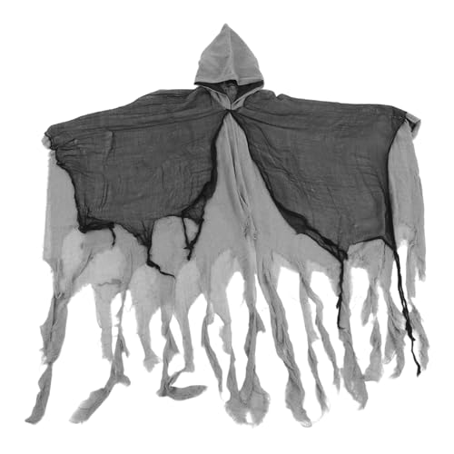 LIFKOME Sensenmannkostüm Für Kapuzenumhang Und Scream Cape Gruselumhang Für Halloween-Cosplay Atmungsaktivem Stoff Für Partys Und Dekorationen von LIFKOME