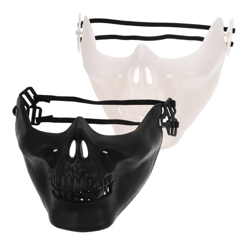 LIFKOME Maskerade Maske Vollgesichtsschutzmaske Skelettform für Halloween Bequem und von LIFKOME