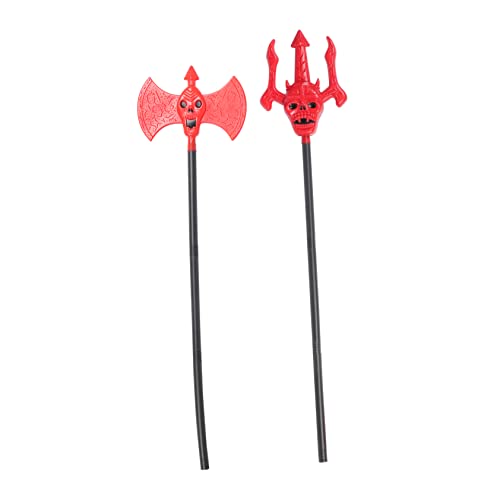 LIFKOME Halloween Teufel Kostüm Set 2pcs Kunststoff Dämon Requisiten Für Männer Cosplay Zubehör von LIFKOME