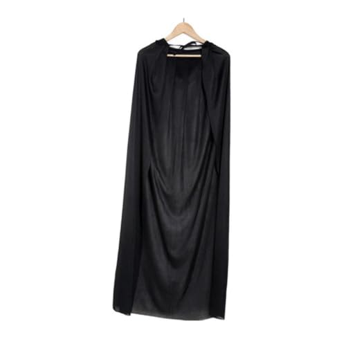 LIFKOME Halloween Umhang Mit Kapuze Schwarzer Magischer Umhang Für Cosplay Kostümpartys Und Halloween Verkleidungen Ideales Accessoire Für Vampir Und Gothic Kostüme von LIFKOME