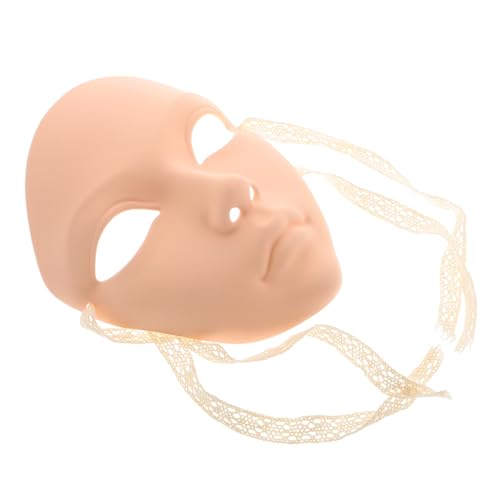 LIFKOME Handbemalte Chinesische Hanfu Cosplay Maske Vollgesichts Kunststoff Vintage Stil für Halloween Party Bühnenauftritt Damen Unisex mit Antikem Flair und Langlebigem Material von LIFKOME