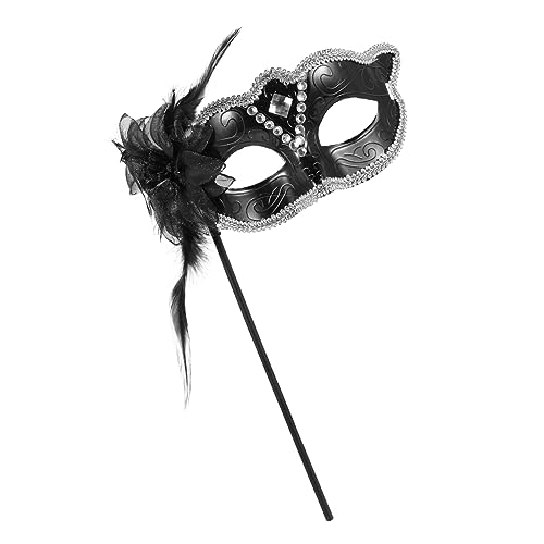LIFKOME Handgehaltene Masquerade Maske Langlebigem Material Leichte Schwarze Augenmaske für Damen und Mädchen für Maskenball Mardi Gras Halloween Prom und Partyveranstaltungen LIFKOME Handgehaltene Masquerade Maske Langlebigem Material Leichte Schwarze Augenmaske für Damen und Mädchen für Maskenball Mardi Gras Halloween Prom und Partyveranstaltungen von LIFKOME