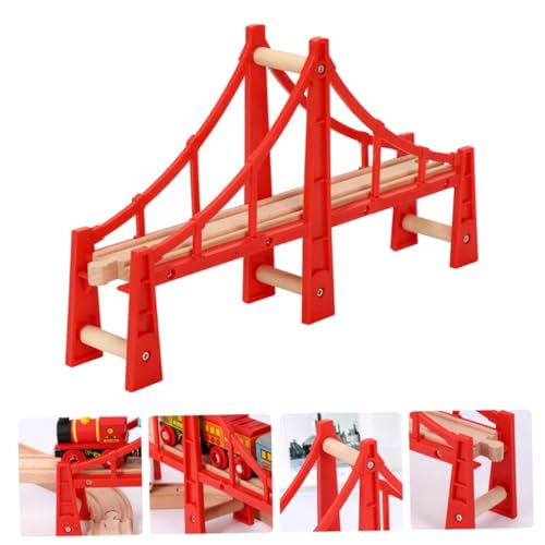 LIFKOME Holzeisenbahn Brücke Rot Erhöhtes Gleisset Kinderfreundlich DIY Eisenbahnspielzeug Kompatibel mit Thomas Chuggington Zubehör Motorikfördernd Ab Jahren LIFKOME Holzeisenbahn Brücke Rot Erhöhtes Gleisset Kinderfreundlich DIY Eisenbahnspielzeug Kompatibel mit Thomas Chuggington Zubehör Motorikfördernd Ab Jahren von LIFKOME
