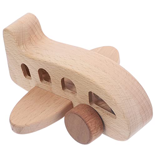LIFKOME Holzflugzeugspielzeug Buchenholz Simuliertes Flugzeugmodell Mit Funktion Für Junge Mädchen Lernspielzeug Dekoratives Element Für Kinderzimmer von LIFKOME