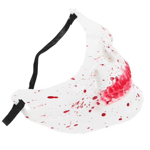 LIFKOME Horror Halloween Halbgesichts Skelettmaske Rot weiß Für Damen Herren Karneval Cosplay Party Kostüm Zubehör LIFKOME Horror Halloween Halbgesichts Skelettmaske Rot weiß Für Damen Herren Karneval Cosplay Party Kostüm Zubehör von LIFKOME