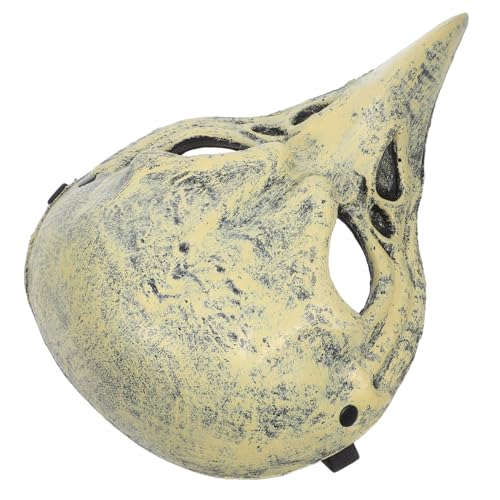 LIFKOME Horror Vogel Totenkopf Maske aus Leichtem PU Atmungsaktiv mit Offenem Design Komfortabel und Realistisch für Halloween Karneval Tier-cosplay und Maskenbälle von LIFKOME