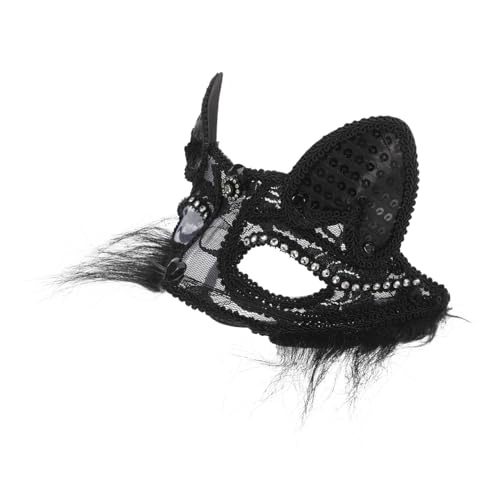 LIFKOME Katze Cosplay Maske Schwarz Venezianische Maskerade für Karneval Halloween Party Festival Partyzubehör mit Realistischem Design und Einfachem Tragen LIFKOME Katze Cosplay Maske Schwarz Venezianische Maskerade für Karneval Halloween Party Festival Partyzubehör mit Realistischem Design und Einfachem Tragen von LIFKOME