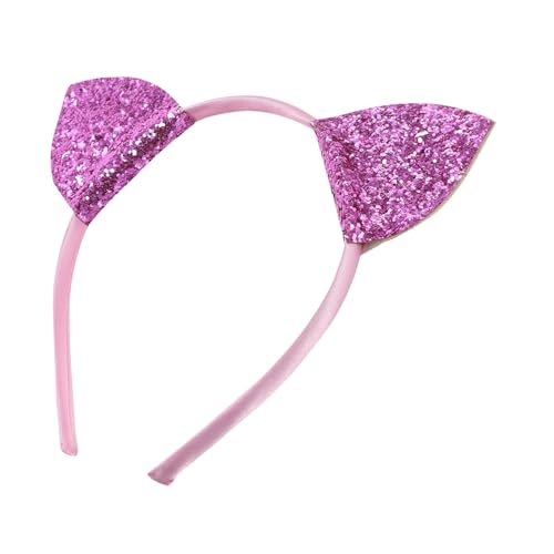 LIFKOME Katzenohren Haarreif Niedlich Violett Haarschmuck Für Kostümparty Halloween Festival Mädchen Zubehör von LIFKOME