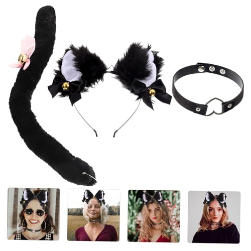 LIFKOME Katzenohren Haarreif mit Spitze und Glöckchen Party stirnband und Kreatives Festival cosplay Zubehör für und Mädchen LIFKOME Katzenohren Haarreif mit Spitze und Glöckchen Party stirnband und Kreatives Festival cosplay Zubehör für und Mädchen von LIFKOME