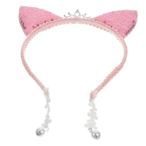LIFKOME Katzenohren Stirnband aus Pailletten mit Perlen Niedliches Cosplay Haarband für Mädchen Festival Kostüm Zubehör Rosa Glänzendes Party Haarreif LIFKOME Katzenohren Stirnband aus Pailletten mit Perlen Niedliches Cosplay Haarband für Mädchen Festival Kostüm Zubehör Rosa Glänzendes Party Haarreif von LIFKOME