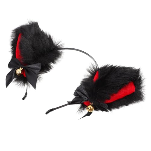 LIFKOME Lovely Cat Ears Haarband Für Plüsch Tier Kostüm Zubehör Mit Glocke Für Halloween Und Geburtstagsfeiern Und LIFKOME Lovely Cat Ears Haarband Für Plüsch Tier Kostüm Zubehör Mit Glocke Für Halloween Und Geburtstagsfeiern Und von LIFKOME