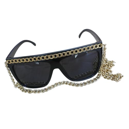 LIFKOME Lustige Kettenbrille für Maskerade Tanzpartys Goldene Brille mit Kettenriemen für Kreative Accessoire für Halloween Fasching Leicht LIFKOME Lustige Kettenbrille für Maskerade Tanzpartys Goldene Brille mit Kettenriemen für Kreative Accessoire für Halloween Fasching Leicht von LIFKOME
