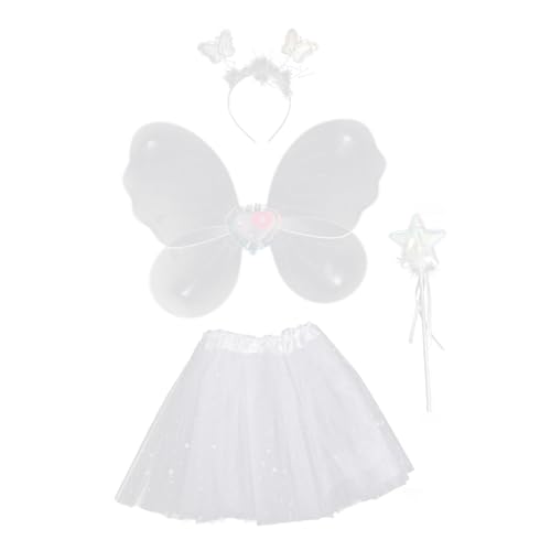 LIFKOME 1 Set Fairy Gauze Skirt Performance Dress Für ädchen Kostümset Mit Schmetterlingsflügeln Pailletten Tüllrock Und Haarreif Perfekt Für Karneval Geburtstagsfeiern Und LIFKOME 1 Set Fairy Gauze Skirt Performance Dress Für ädchen Kostümset Mit Schmetterlingsflügeln Pailletten Tüllrock Und Haarreif Perfekt Für Karneval Geburtstagsfeiern Und von LIFKOME
