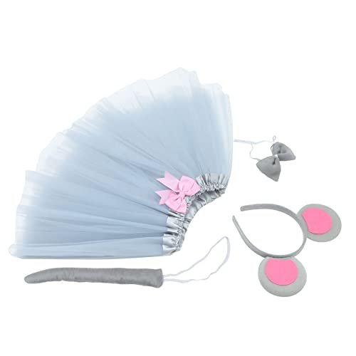 LIFKOME Mäusekostüm Set mit Headband Schleife Tüllrock und Lustiges Tierkostüm für Mädchen Halloween Cosplay Party Karneval Geburtstagsfeier Festliche Kostümaccessoires LIFKOME Mäusekostüm Set mit Headband Schleife Tüllrock und Lustiges Tierkostüm für Mädchen Halloween Cosplay Party Karneval Geburtstagsfeier Festliche Kostümaccessoires von LIFKOME