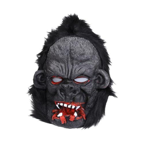 LIFKOME Große Gorilla Maske Für Halloween Kostü Accessoire Trick Requisiten Blutige Orang Utan Maske Für Halloween Partys Und Verkleidungen Unisex Perfekt Für Spaß Und Streiche von LIFKOME