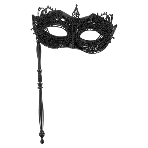 LIFKOME Maskerade-Maske Handgehaltene Spitzenmaske Ausgefallene Party-Gesichtsmaske Venezianische Maske Für Abschlussball Halloween Karneval Foto-Requisiten von LIFKOME