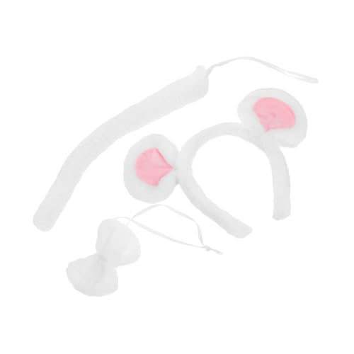 LIFKOME Maus Stirnband Set Mausohren Kostüm Rattenkostüm Mausohren Haarbänder Mauskostüm Süßes Maus Stirnband Weiß LIFKOME Maus Stirnband Set Mausohren Kostüm Rattenkostüm Mausohren Haarbänder Mauskostüm Süßes Maus Stirnband Weiß von LIFKOME
