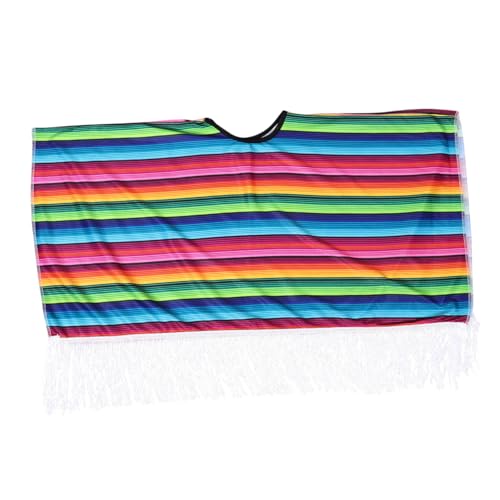 LIFKOME Mexikanischer Umhang Kostüm Cape für Jungen Verkleidungszubehör Angenehm Atmungsaktiv Langlebig für Rollenspiele und Halloween Partys LIFKOME Mexikanischer Umhang Kostüm Cape für Jungen Verkleidungszubehör Angenehm Atmungsaktiv Langlebig für Rollenspiele und Halloween Partys von LIFKOME