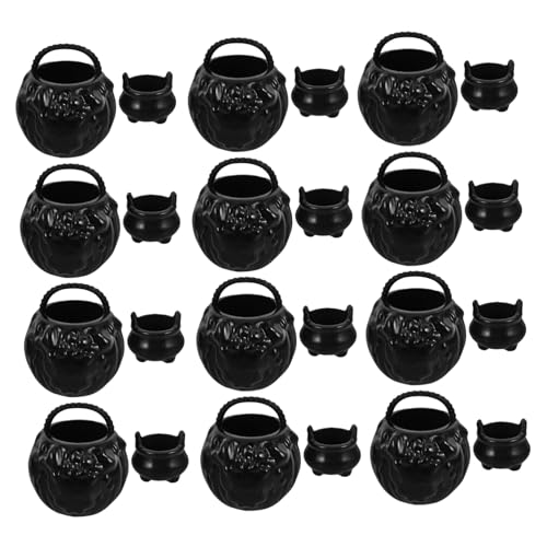LIFKOME Mini Halloween Kessel Set Teiliges Set mit Miniatur Hexenkesseln für Mikro Landschaftsdekoration für Partys und DIY Projekte zu Halloween von LIFKOME