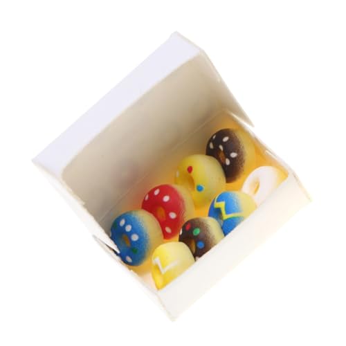 LIFKOME Miniatur Donuts für Puppenhaus Realistische Miniatur Lebensmittel Dekoration Künstliche Donuts für Display Vielseitiges für Lebensechte Mini Dessertmodelle von LIFKOME