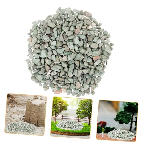 LIFKOME Miniatur Landschaft Dekorative Steine Natürliches Streumaterial für Aquarium und Modellbau DIY Bastelmaterial Realistisches Tabletop Szenerie Zubehör von LIFKOME