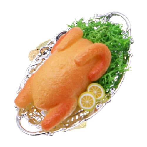 LIFKOME Miniatur-brathähnchen-Modell Für Puppenhäuser Simulations-Lebensmittel Für Koch Und Rollenspiele Party-Dekoration Detaillierte Verarbeitung Kindersicheres Material von LIFKOME