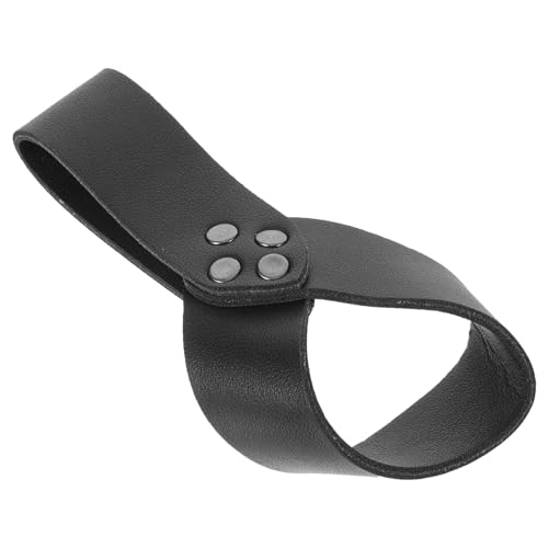 LIFKOME Mittelalterlicher Schwerthalter aus PU Material und Metall Verstellbarer Schwertgürtel für Langschwerter Piraten Säbel für Cosplay Bühnenauftritte Halloween und Fantasy Kostüme von LIFKOME