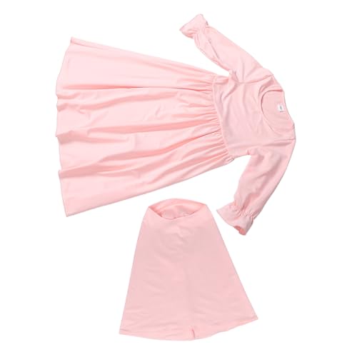 LIFKOME Muslimisches Kleid Für Babymädchen Langärmlig Mit Rüschenärmeln Hijab-gebetskleid Weicher Stoff Für Frühling Sommer Und Herbst von LIFKOME