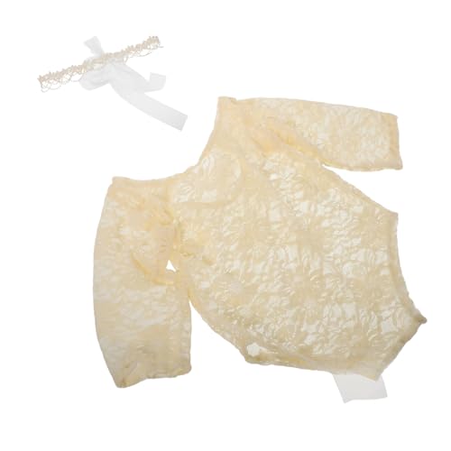 LIFKOME Neugeborenes Lace Romper mit Perlen Bowknot und Kopfband Süßes Outfit für Fotoshootings und Prinzessinnen Kostüme für Besondere Anlässe LIFKOME Neugeborenes Lace Romper mit Perlen Bowknot und Kopfband Süßes Outfit für Fotoshootings und Prinzessinnen Kostüme für Besondere Anlässe von LIFKOME